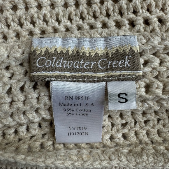 Coldwater Creek linen blend open knit sweater - Picture 7 of 7